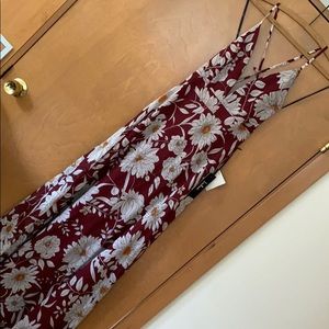 Lulu’s Red Floral Maxi Dress